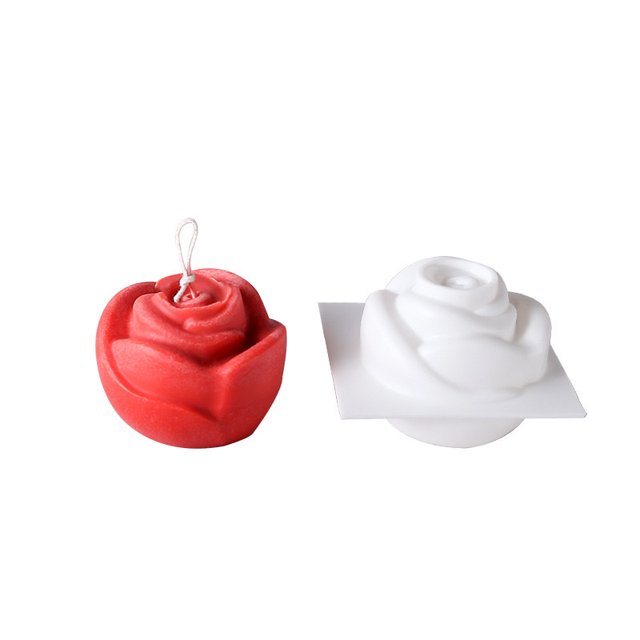 Molde de silicona para tarta de fondant de mousse de rosa de 6 piezas Molde para hornear postres franceses Molde para hornear jabón