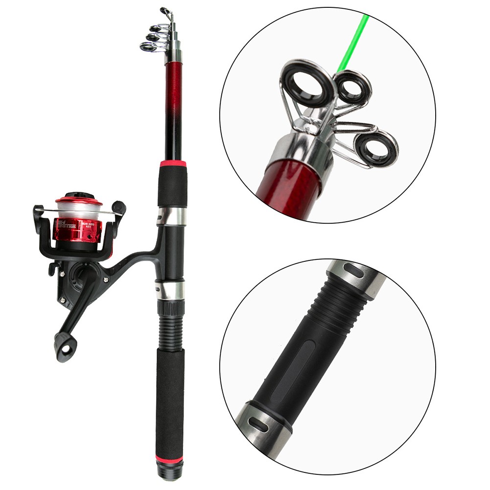 CENL Outdoor Fishing Starter Set - Fishing Rod + Fishing Reel + Fishing Tackle Box