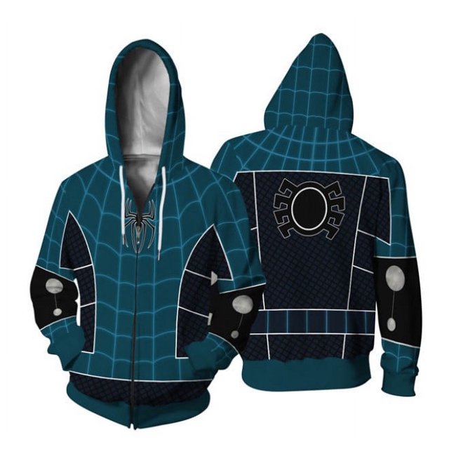Cardigan à Capuche à Fermeture Éclair Animation Cosplay Impression Numérique 3D Printemps et Automne Vêtements de Douleur