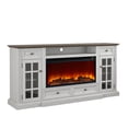 thumbnail image 4 of FESTIVO Modern TV Stand with Electric Fireplace - Fits TVs Up to 78" - Saw Cut Off White, 4 of 6