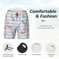 thumbnail image 5 of Daiia Flamingo and Pineapple Mens Swim Trunks Swim Shorts Quick Dry Swim Shorts with Mesh Lining Pockets-X-Large, 5 of 9