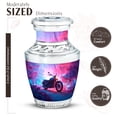 thumbnail image 2 of JAGASY Bike Funeral Urn for Mother, Blue Small Urn for Ashes Adult Male & Female, Forest Trees Decorative Urns for Human Ashes Keepsake, Pink Memorial Cremation Urns for Father, (3 Inch), 2 of 7