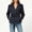 Navy, variant on Cinched Jacket Baggy Long Coat for Women Waist Tie Trench Coat able and Winter Loose fitting Waistcoat with Belt Lapel Button Pockets and Lined Jacket Brown M