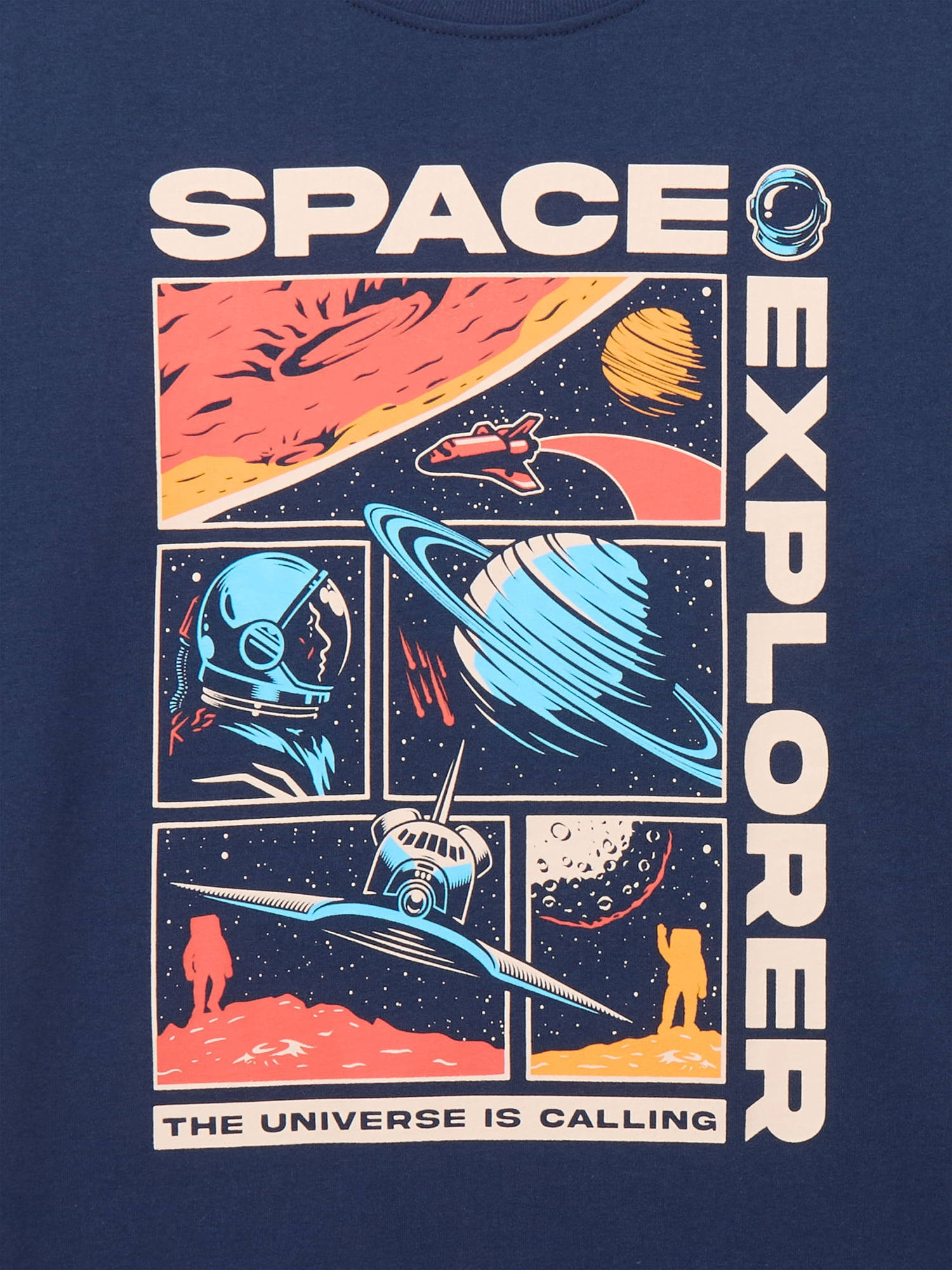 Wonder Nation Boys Space Explorer Graphic Tee, Sizes XS-XXL