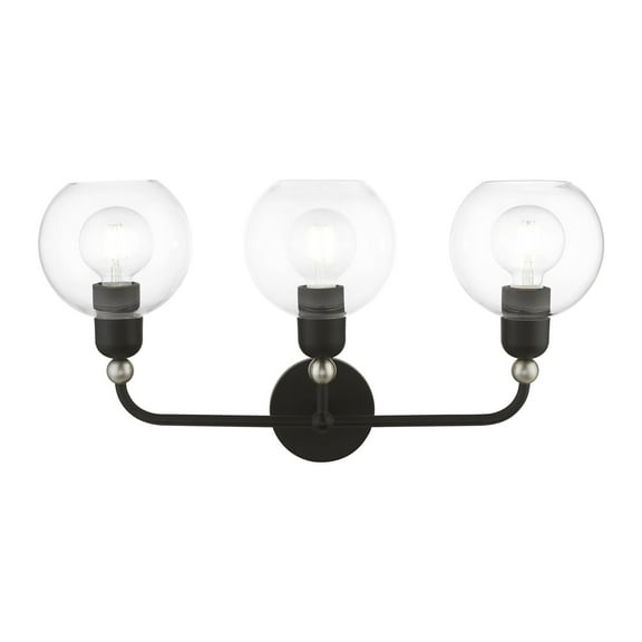 Livex Lighting - Downtown - 3 Light Sphere Bath Vanity In Industrial Style-12.5