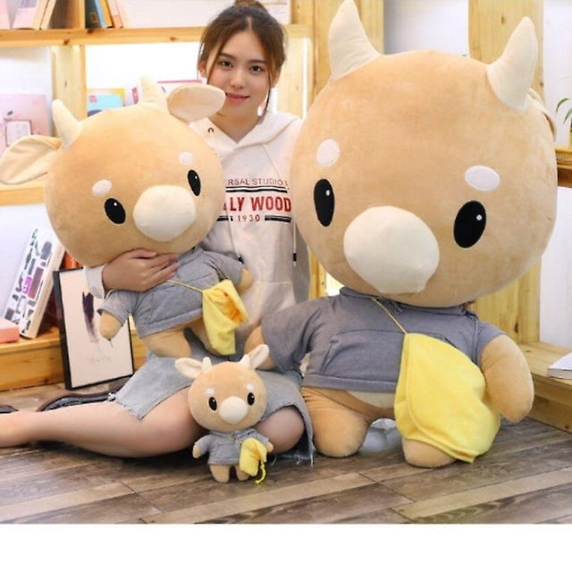 60cm¿Qué le pasa a la secretaria Kim? Juguete de peluche de vaca trabajadora