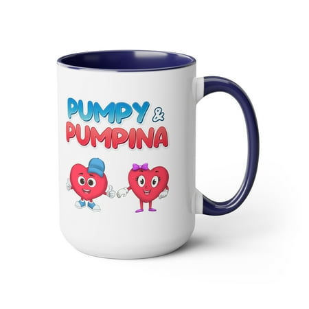

2-Tone Coffee Mug 15oz (Pumpy & Pumpina Children s Book)