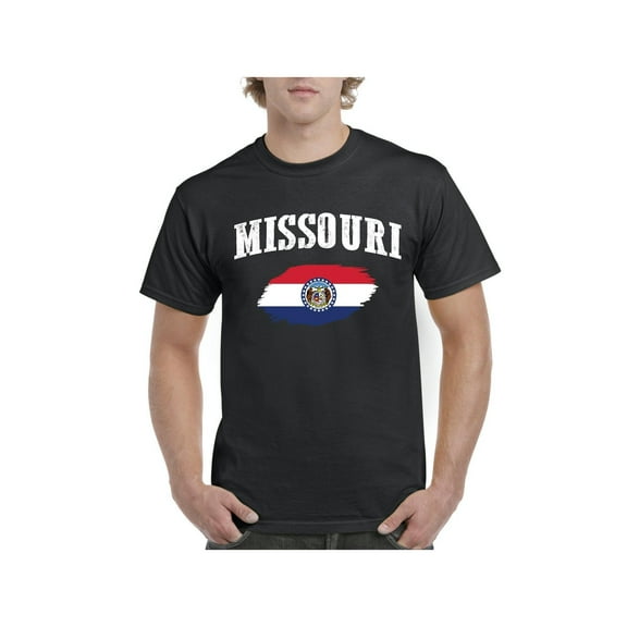 Men's T-Shirt Short Sleeve - Missouri Flag