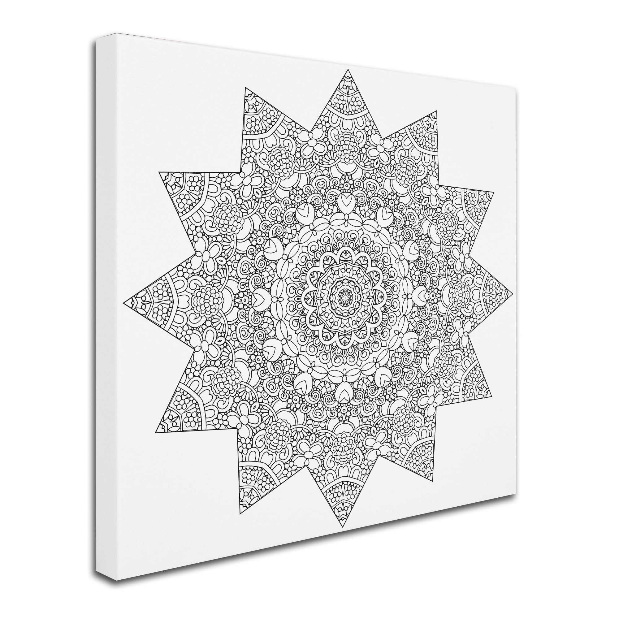 Trademark Fine Art "Sunny Day Mandala" Canvas Art by Kathy G. Ahrens