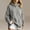Gray women hooded sweatshirt a1, variant on thefmos Women's Fall Winter Hooded Slit Pullover Tops Sweatshirts Loose Casual Hoodie Long Sleeve Tunic Blouses with Pocket Trendy Vacation Clothes, Green M