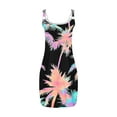 thumbnail image 7 of Vetsdori Sleeveless Mini Dresses for Women Holiday Bodycon Slip Dress Sundress Summer Black Crew Neck,Pockets Graphic Juniors Dress Beach, 7 of 7