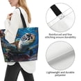 thumbnail image 3 of Fotbe Ocean Coral Turtle Bolsa Tote Estética de Lona con Estampado para Mujer - Bolsa Reutilizable de Hombro Casual para Vacaciones, Compras, Trabajo y Gimnasio, 3 of 8
