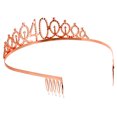 thumbnail image 4 of KAKOWELY Corona de cumpleaños para fiesta, tiara de diamantes de imitación, joyería para el cabello para mujeres, cumpleaños, 4 of 5