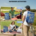 thumbnail image 4 of Cosmos Insulated Cooler Backpack - 20L Leakproof Soft Cooler Bag for Outdoor, Travel & Picnic, Holds 26 Cans, Outer Space & Nebula Cosmic Design, 4 of 6