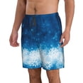thumbnail image 2 of Balery Blue Glitter Sparkles Traje de Baño Estilo Hawaiano para Hombre, Shorts de Secado Rápido con Bolsillos-3X-Large, 2 of 6
