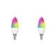 thumbnail image 1 of Bewildely Smart WiFi Tuya LED Light E14 Bulbs Waterproof Lighting C37 Decoration Party Control Dimmable Brightness IP55 RGB 500LM Voice 1 2piezas, 1 of 6