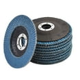 thumbnail image 3 of 10 Pack Premium Zirconia Flap Discs 4-1/2 X 7/8 inch 40 / 60 / 80 / 100 Grit Grinding Wheel Sandpaper for Sanding Grinding (100 Grits), 3 of 5