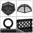 thumbnail image 5 of 24" Outdoor Fire Pit Grill, BBQ Hexagon Firepit Table, Multifunctional Fire Pit, Heater, Patio Backyard Garden Bonfire Pit, Fire Pit Bowl with Spark Screen Cover, Poker, JA2417, 5 of 8