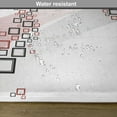 thumbnail image 6 of Ambesonne Geometric Place Mats Set of 4, Square Wavy Shapes, Standard Size, Grey and Red, 6 of 6