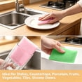 thumbnail image 6 of Verdsylv Scrubbing Sponges 4 Pack Non-Scratch Kitchen Scrub Sponges with Nylon Mesh for Dishes Pots Pans and Household Cleaning, 6 of 7