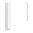 thumbnail image 5 of Newboti Furniture Set of 2, Modern Tempered Glass Tea Table Coffee Table End Table, Square Table for Living Room, Transparent/White 09215, 5 of 14