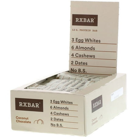 RXBAR Protein Bar Coconut Chocolate 12 Bars 1.83 oz (52 g) Each Pack of 3