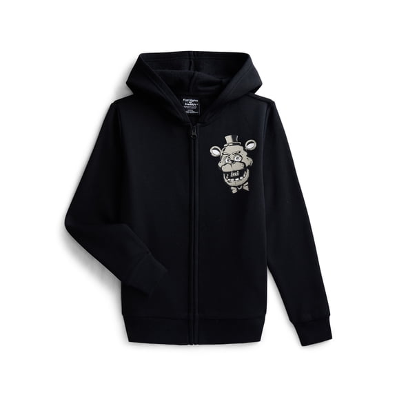 Five Nights at Freddy's Boys Graphic Zip Hoodie, Sizes XS-2XL