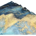 thumbnail image 3 of Blue Gold Marble Shower Curtain for Bathroom, Decorative Bath Bathroom Accessories with 12 Pack Hooks for Home Hotels, 60 X 72 in, 3 of 6