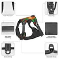 thumbnail image 4 of XMXY No Pull Dog Harness, Psychedelic Hippie Woman with Glasses Adjustable Reflective Pet Harness with Oxford Vest, X-Large Size, 4 of 7