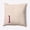 Dusty Rose, variant on Simply Daisy 16" x 16" Modern Monogram Indoor/Outdoor Polyester Throw Pillow, Pale Gold