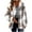 W-Khaki, variant on Winter Fall !Homenesgenics Womens Tops under $5 Womens Fleece Warm Flannel Plaid Shirts Pockets Long Sleeve Tops Outwear Coat Brown S