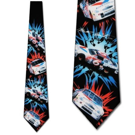 Mark Martin Car with Burst Repeat Necktie Mens Tie