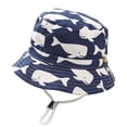 thumbnail image 3 of RTKFRFLM Kids Breathable Bucket Hat Summer Outdoor UV Protection Sun Cap for Boys and Girls White 2-4 Years, 3 of 3