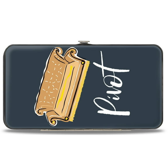 Friends Wallet, Hinged, Friends Couch Pivot Gray White, Vegan Leather