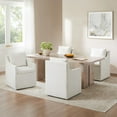 thumbnail image 3 of CHITA Modern Mobile Dining Arm Chairs with Casters, 3 of 10