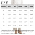 thumbnail image 3 of Linen Dressy Pants Women Straight Leg Casual Work Pants with Pockets Lightweight Cooling Linen Trousers Army Green XL, 3 of 5