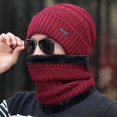 thumbnail image 4 of Gorro de invierno para hombre, cálido gorro de punto, moda coreana, gorro de algodón para jóvenes, protección para los oídos a prueba de frío, gorro de lana con forro polar para hombre, 4 of 5