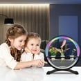 thumbnail image 4 of Water Feature Indoor with Light Controller LED Ring Lights Tabletop Ornament 3/9/12H Timer 3 Light Modes 10-Level Brightness Adjustment Hydroponics Waterscape Decorative Lights for Living Ro, 4 of 7