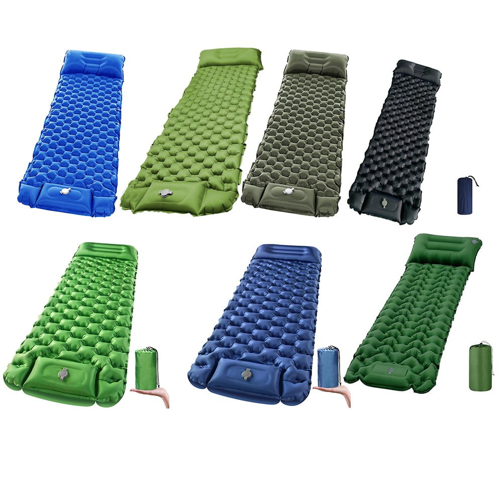 Self-Inflating Camping Mattress with Pillow - Lightweight & Portable for