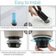 thumbnail image 4 of Desagüe de lavabo de baño fácil de instalar, sistema Click-Clack de primera calidad, prevención de óxido a prueba de humedad, 4 of 5