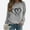 Gray, variant on Deal of the Week Ofreoo Womens Sweatshirts Love Heart Long Sleeve Crewneck Pullover Casual T-Shirts