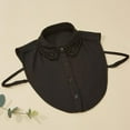 thumbnail image 5 of Camicover 2 pieces Fake Collar Detachable Dickey Collar Half Shirt Blouse Collar for Women, 5 of 8