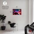thumbnail image 5 of City Night Drive Car Canvas Wall Art by Notoriart, Black Floater Frame, 31" x 21", 5 of 7