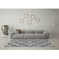 thumbnail image 3 of Ahgly Company Indoor Round Abstract Gray Modern Area Rugs, 3' Round, 3 of 4