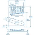 thumbnail image 2 of Gotoh Modern Bridge for Tele, Chrome, 2 of 2