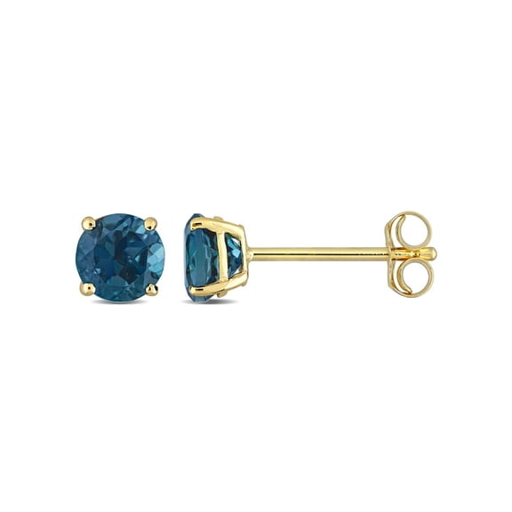 Everly Women's Topaz 14k Yellow Gold Earrings