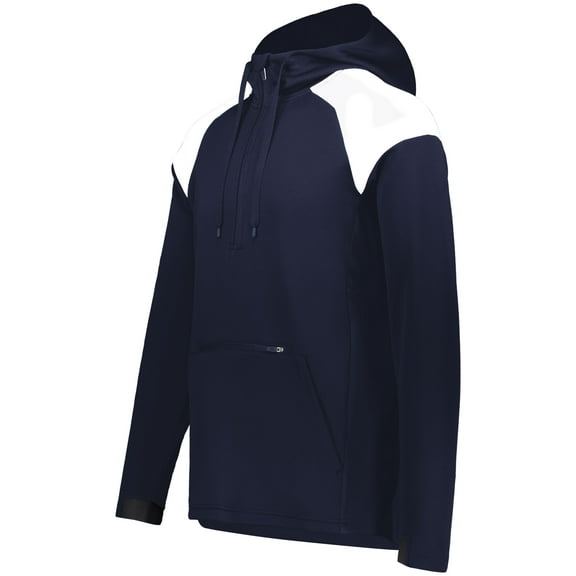 Holloway Sportswear S Limitless 1/4 Zip Hoodie Navy/White 222584