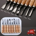 thumbnail image 6 of CJC Wood Carving Knife Set, 8 Pcs Hand Carving Tool Set for DIY Sculpture Carpenter, 6 of 10
