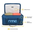 thumbnail image 3 of RTIC Road Trip Duffle Bag, Medium, Water Resistant, Durable Fabric, Navy & Denim, 3 of 8
