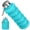 Blue, variant on Collapsible Water Bottles 16oz, Reuseable BPA Free Silicone Foldable Water Bottles with Carabiner for Travel Camping Hiking - Black